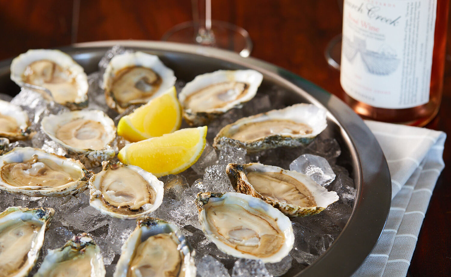 Oysters on ice